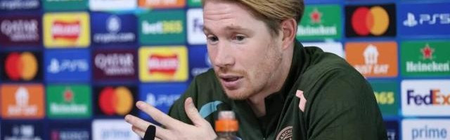 怪伤导致无法射门，瓜帅不排除德布劳内半年后离队